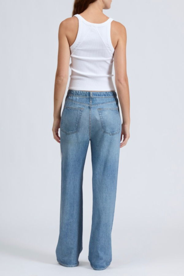 Rag & Bone Essential Rib Wide String Tank - White