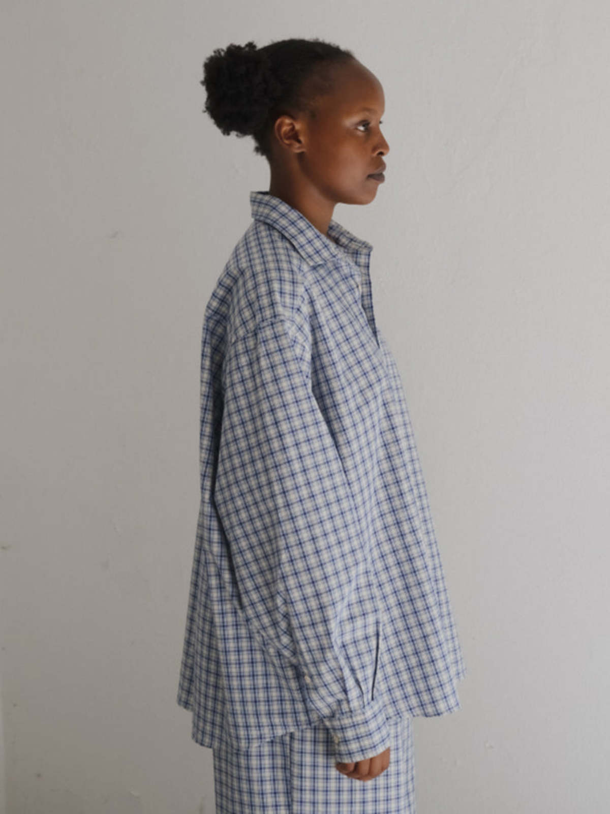 Baserange Claude Shirt - Blue Check - Image 7 of 8
