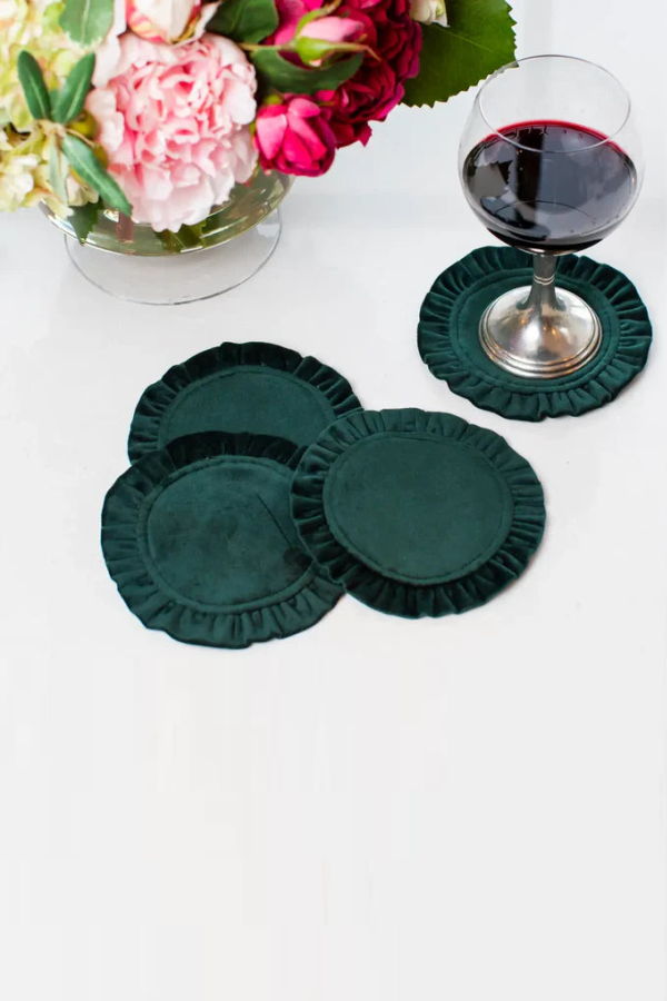 Arte Italica Velvet Coaster Set Coasters