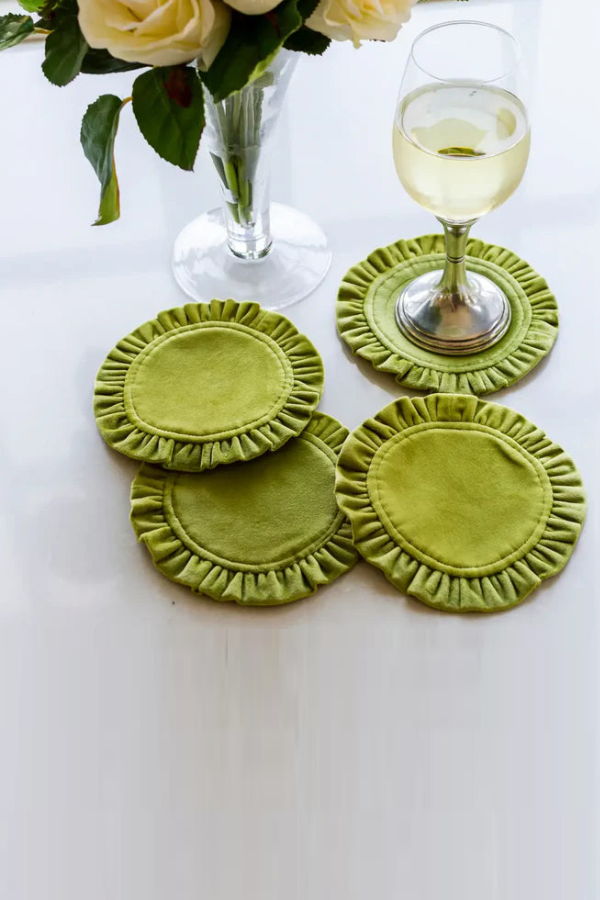 Arte Italica Velvet Coaster Set