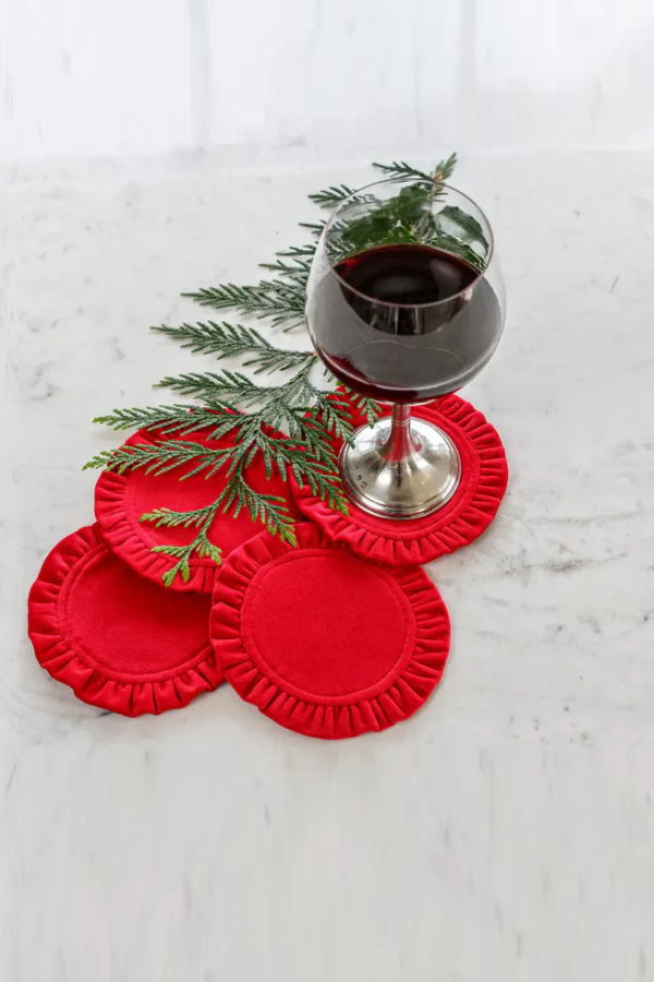 Arte Italica Velvet Coaster Set