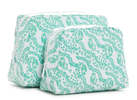 TRVL Designs Luxe Gloss Wash Bag Set - Kelly Green - Thumbnail 1
