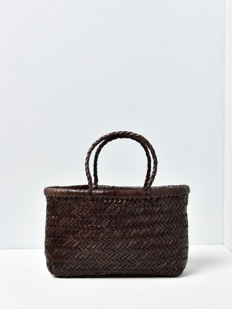 トートバッグ [Dragon Diffusion] Mini Flat Gora Dark Brown Dragon Diffusion Mini Flat Gora 6Line Bag | Garmentory