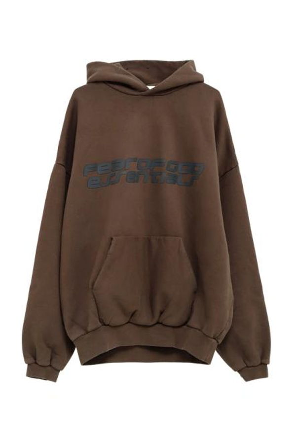Fear of God Hood T-Shirt Hoodie - Brown