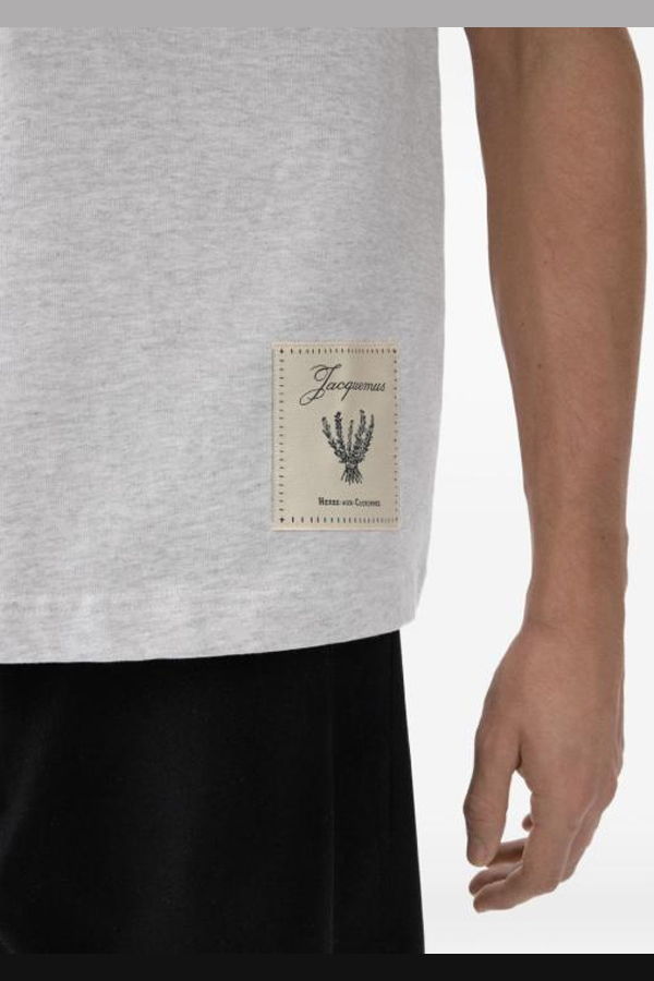 Jacquemus Rosemary Label Tee - Grey