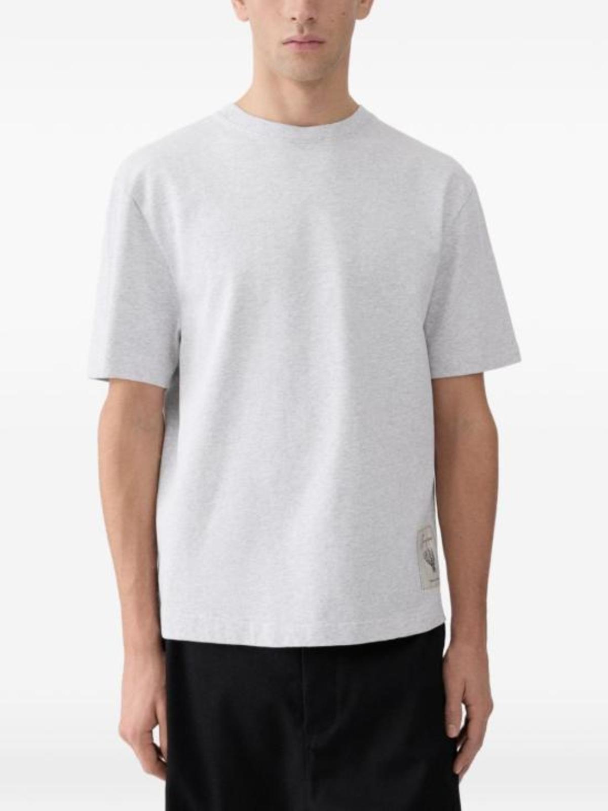 Jacquemus Rosemary Label Tee - Grey - Image 3 of 5