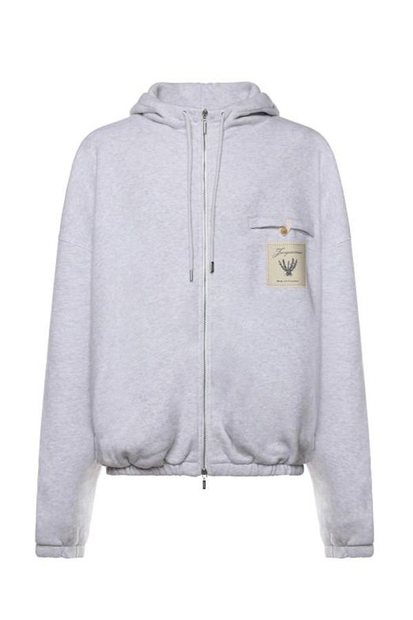 Jacquemus Rosemary Label Hoodie - Grey