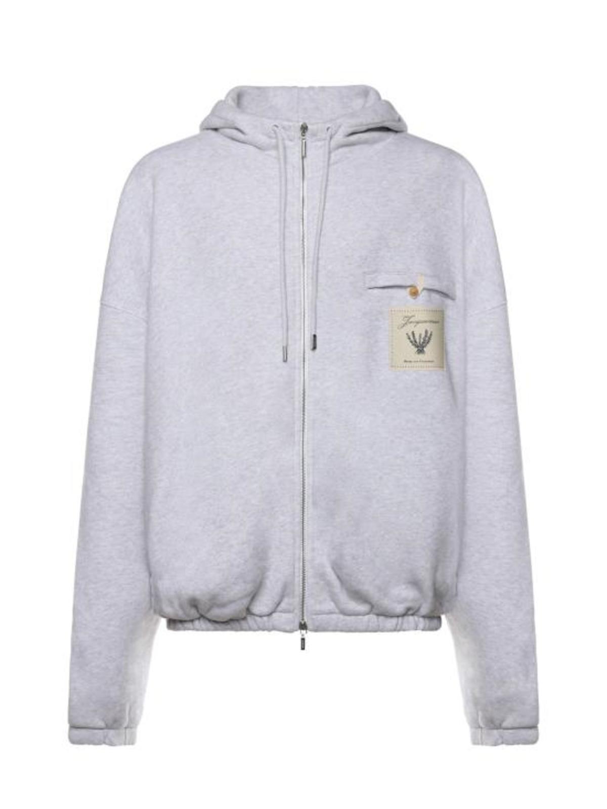 Jacquemus Rosemary Label Hoodie - Grey - Image 1 of 3