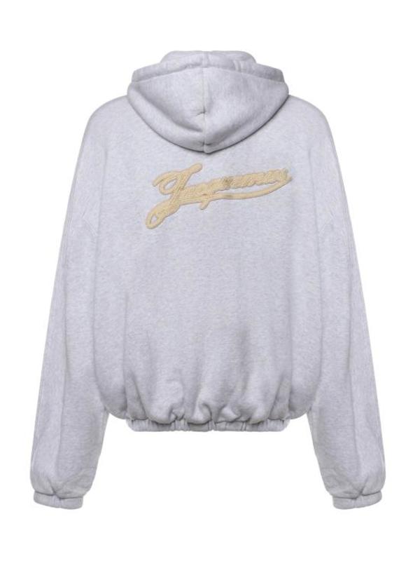 Jacquemus Rosemary Label Hoodie - Grey