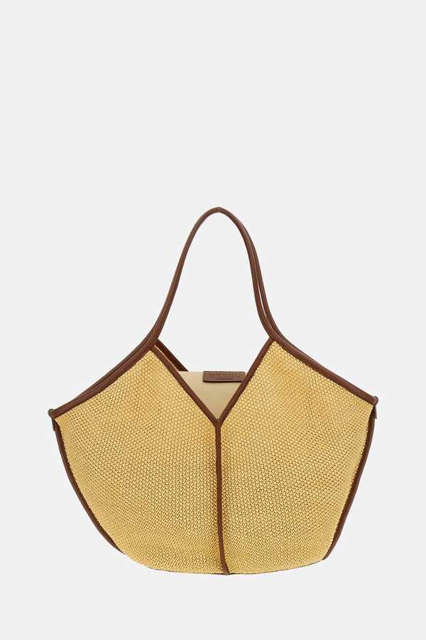 Hereu Vi Calf Leather Shoulder Bag - Beige