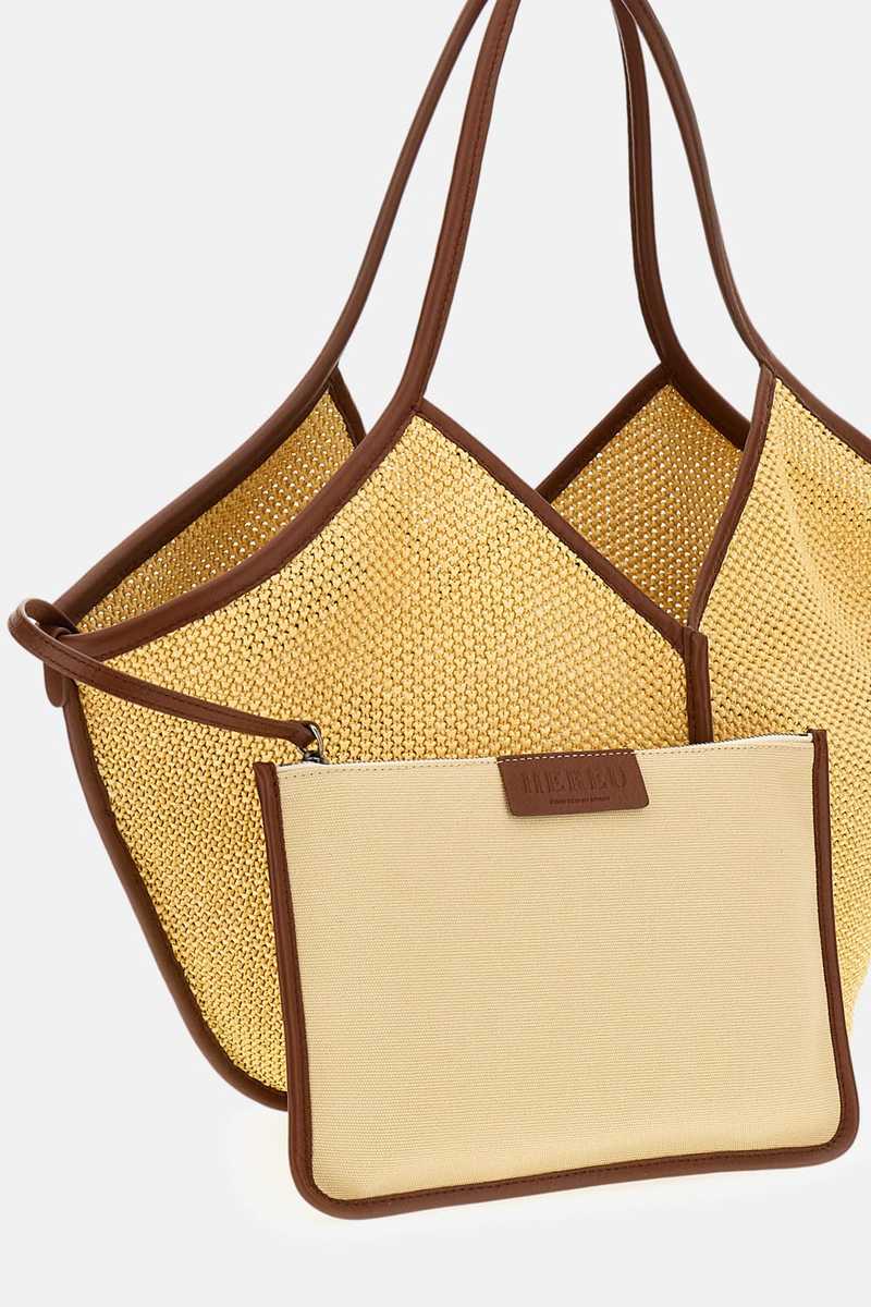 Hereu Vi Calf Leather Shoulder Bag - Beige