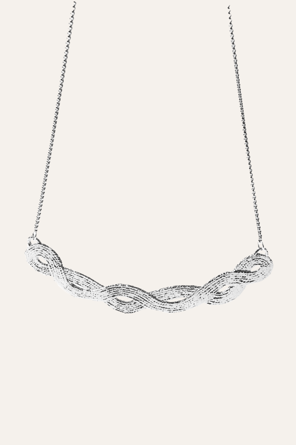 COG Braid Pendant - Sterling Silver