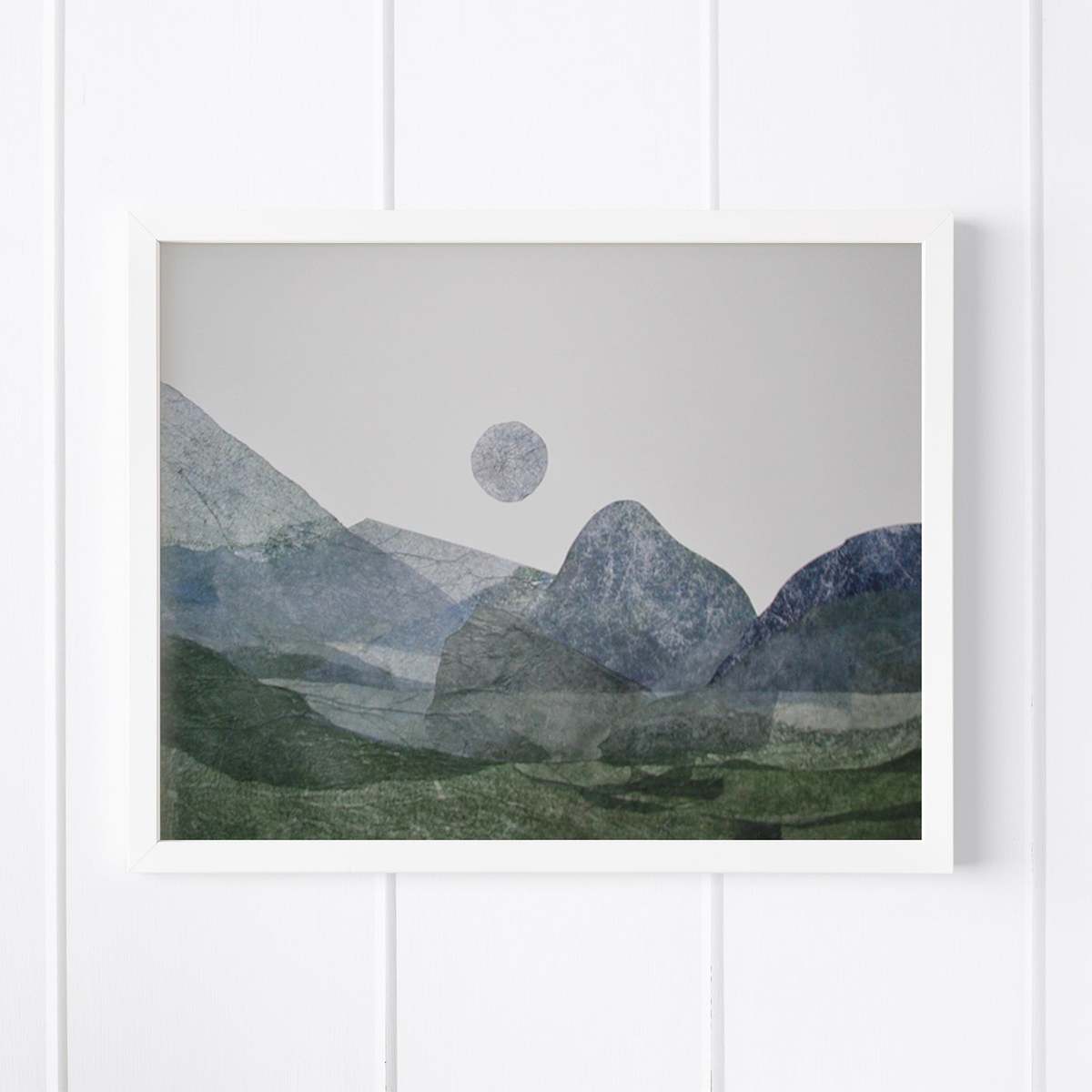 Artxtiles Cold Spring Small Framed Print - White - Image 1 of 4