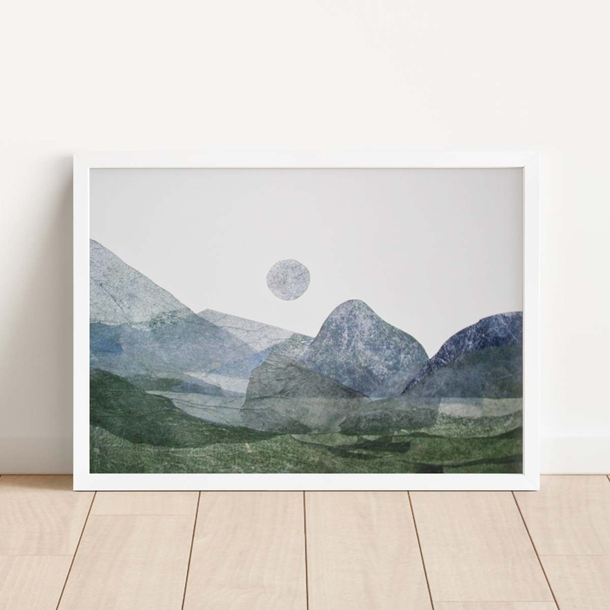 Artxtiles Cold Spring Small Framed Print - White - Image 2 of 4