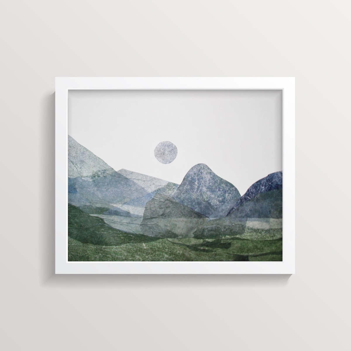 Artxtiles Cold Spring Small Framed Print - White - Image 4 of 4