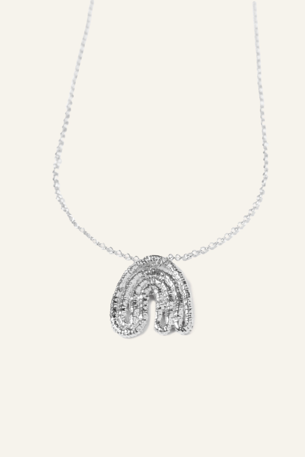 COG Leaf Pendant Necklace - Sterling Silver
