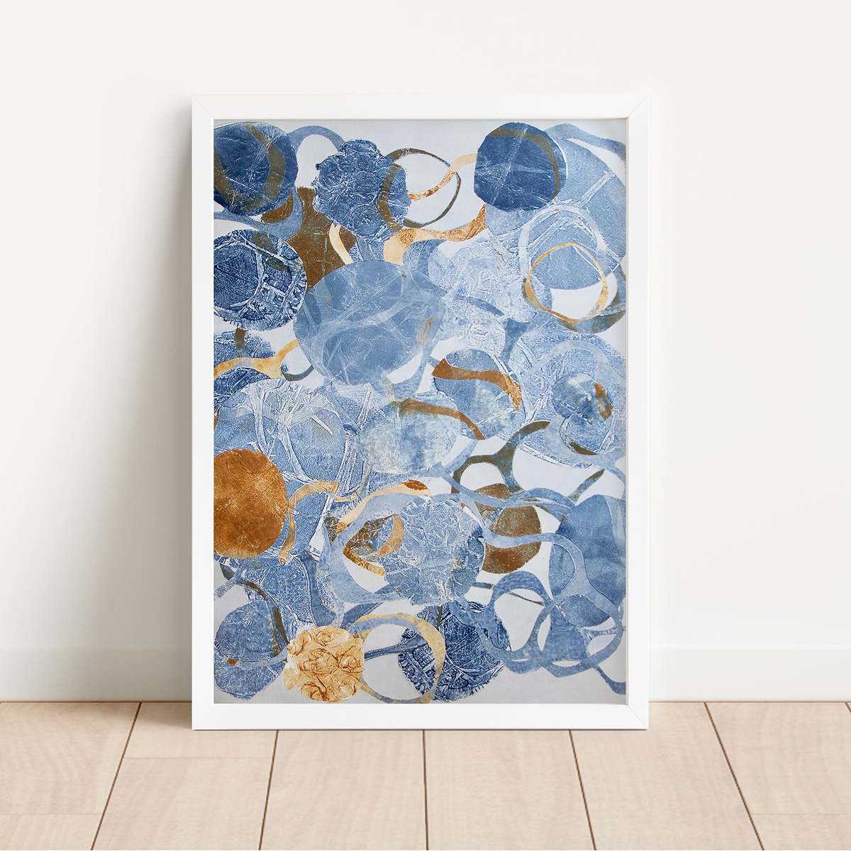 Artxtiles Outer Orbit Small Framed Print - White - Image 1 of 4