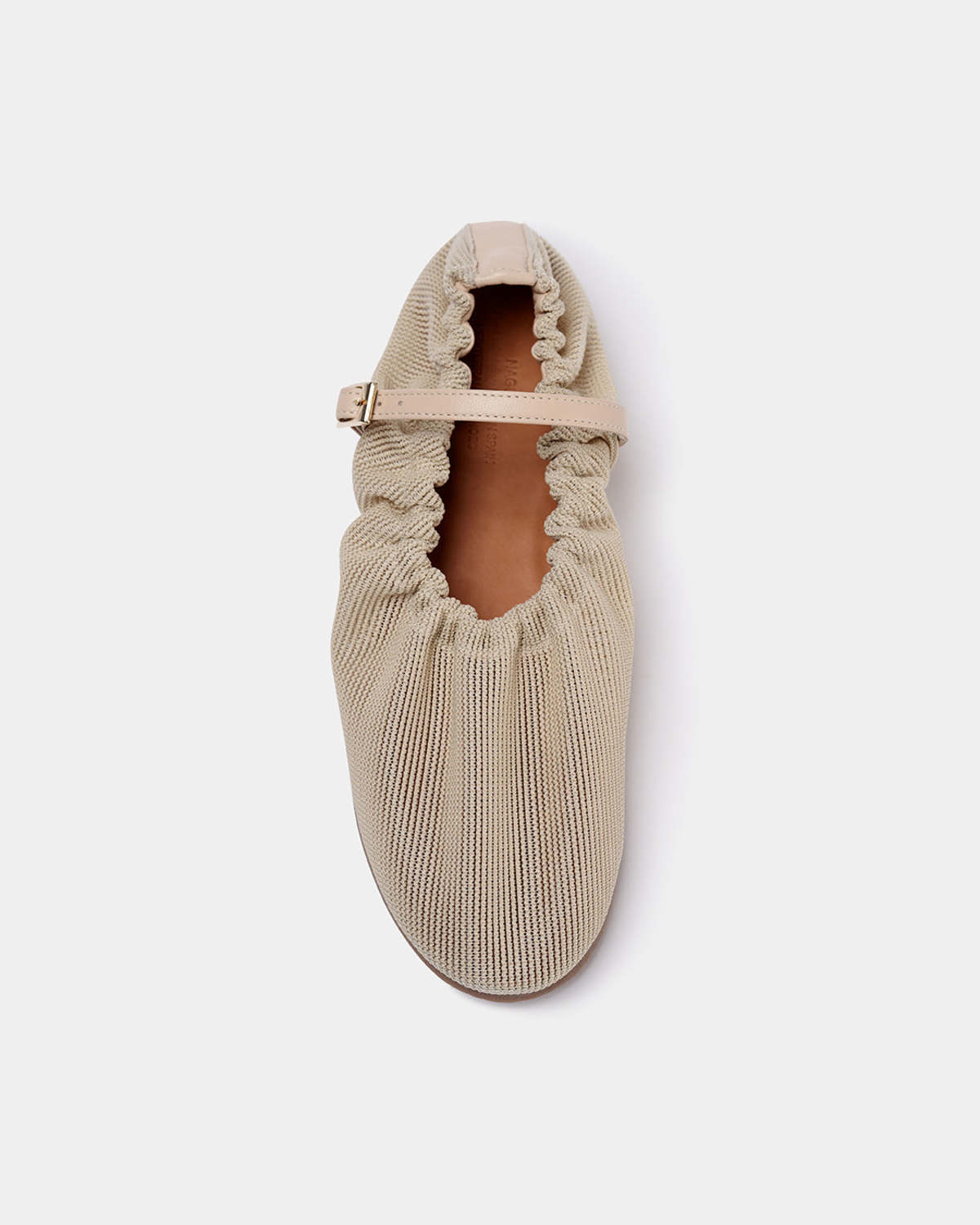 Naguisa Leonora Natural Mesh Flat Shoes - Image 3 of 5