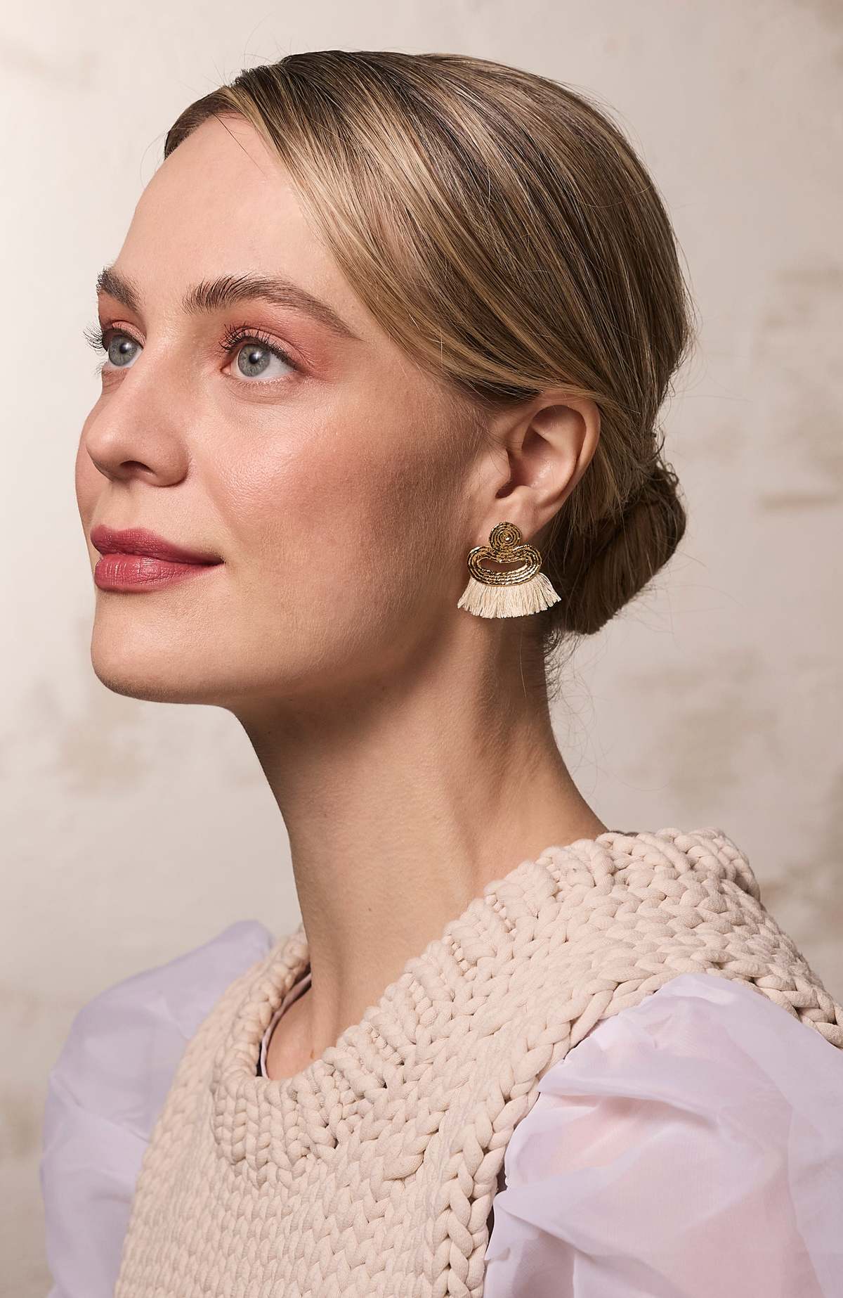 COG Sonia Tassel Earrings - 14k Gold Plate - Image 2 of 2