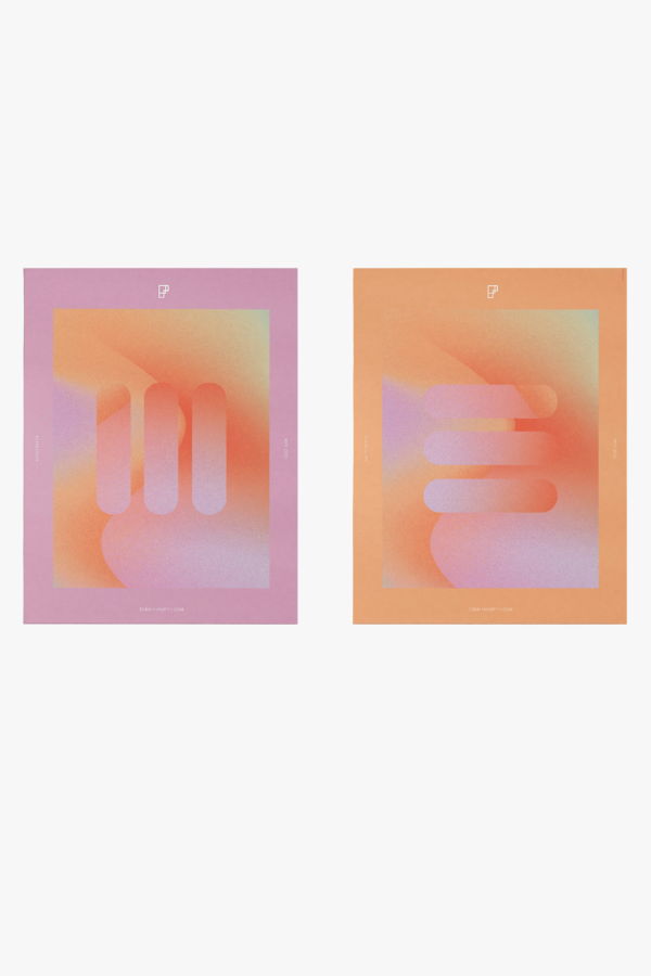 Form & Seek Twins Digital Artwork | Set of 2 Art Print