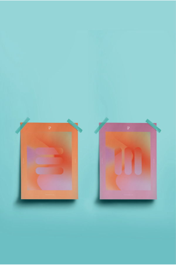 Form & Seek Twins Digital Artwork | Set of 2 Art Print