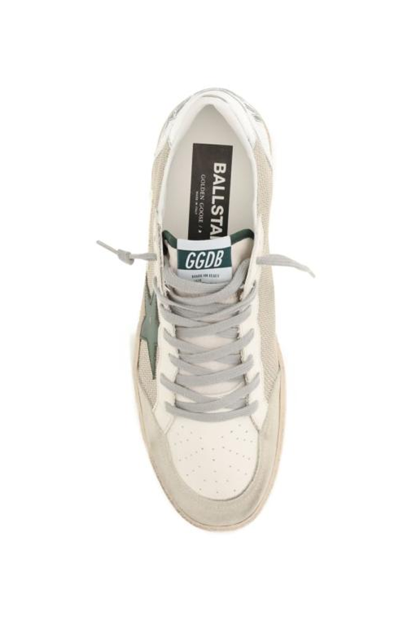 Golden Goose White Milk Marble Green Sneakers