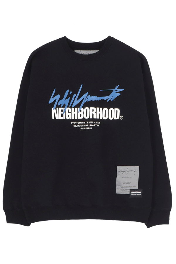Yohji Yamamoto x Neighborhood Sweat Shirt LS Sweatshirt - Black