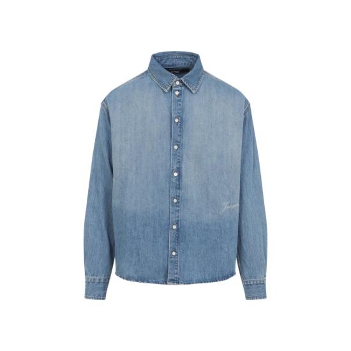 Jacquemus SHM00545AD0001733C Shirt - Blue Tabac - Image 2 of 6