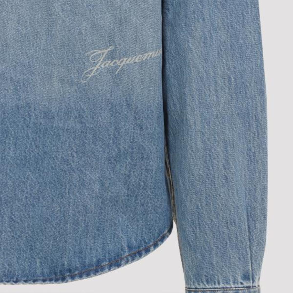 Jacquemus SHM00545AD0001733C Shirt - Blue Tabac - Image 6 of 6