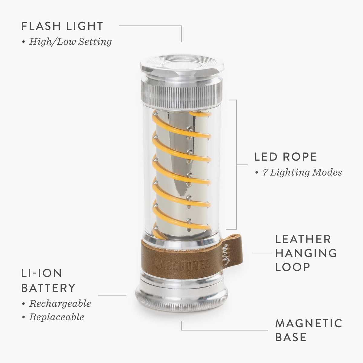 Barebones Edison Light Stick - Aluminum - Image 5 of 7