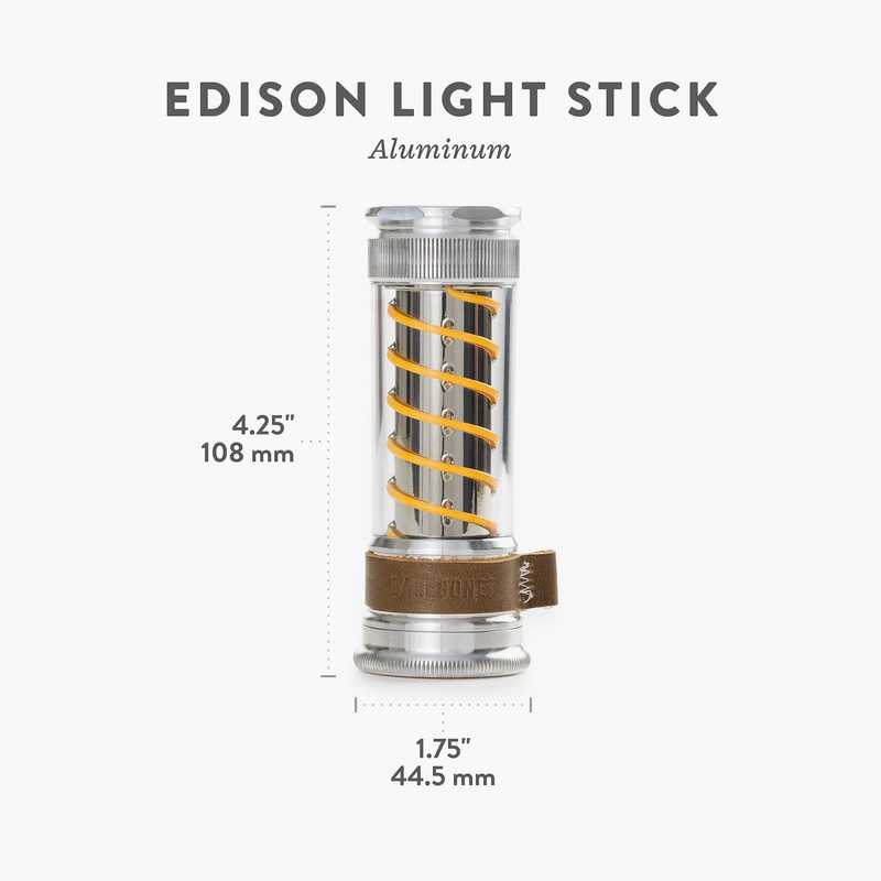 Barebones Edison Light Stick - Aluminum