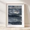 Artxtiles Blue Ridges Large Framed Print - Thumbnail 1