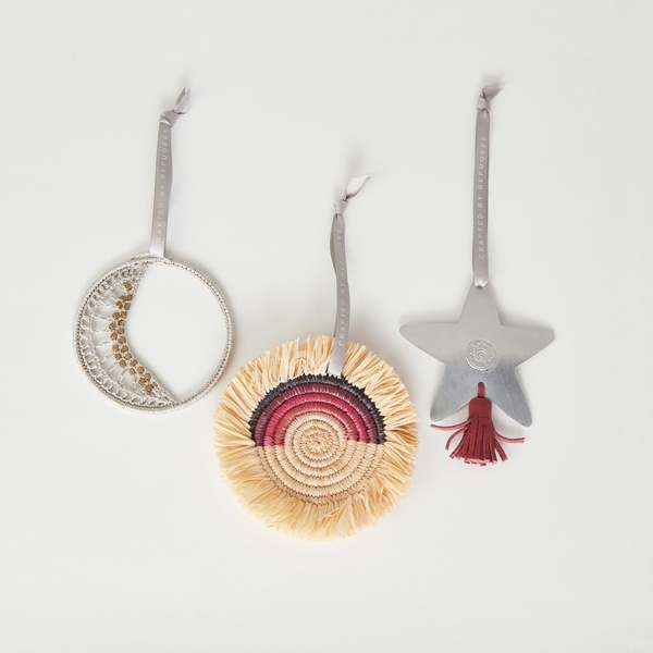 Made 51 Celestial Trio Ornament Set - Silver