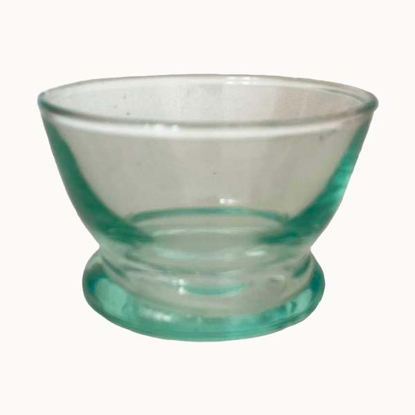APARTMENT F Moroccan Blown Glass Footed Pinch Bowl