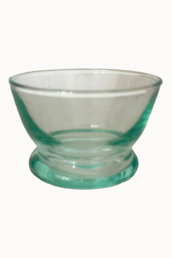 APARTMENT F Moroccan Blown Glass Footed Pinch Bowl