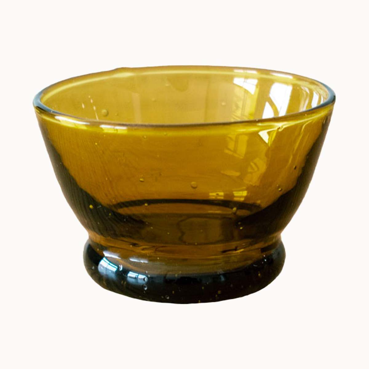 APARTMENT F Moroccan Blown Glass Footed Pinch Bowl - Image 3 of 3
