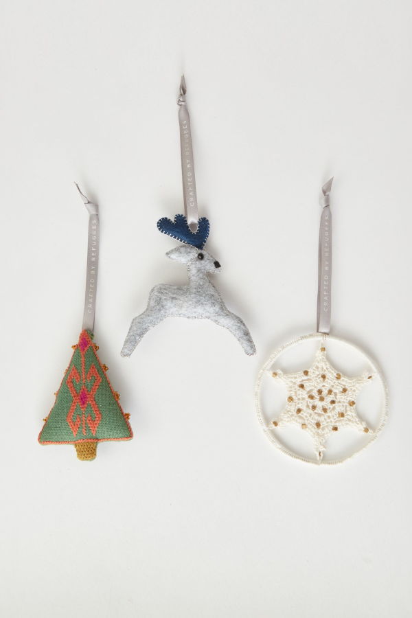 Made 51 Serene Winter Trio Ornament Set