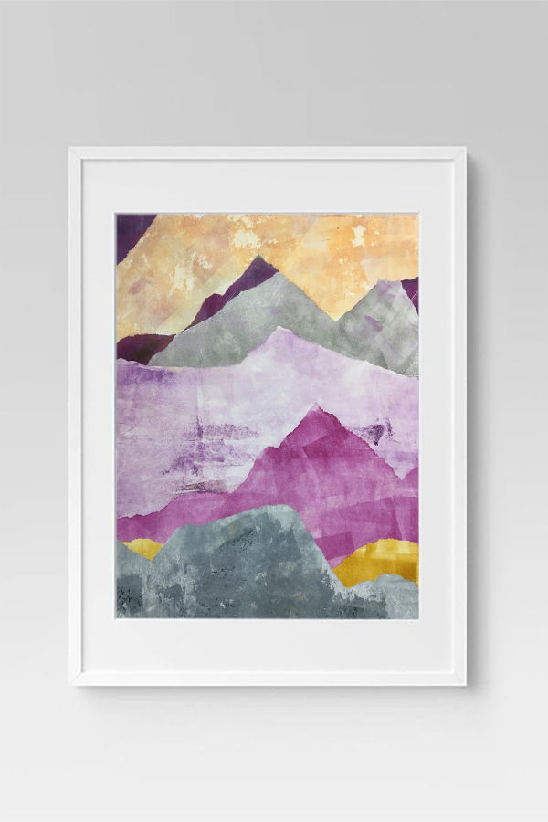 Artxtiles Sunset Mountains Artwork