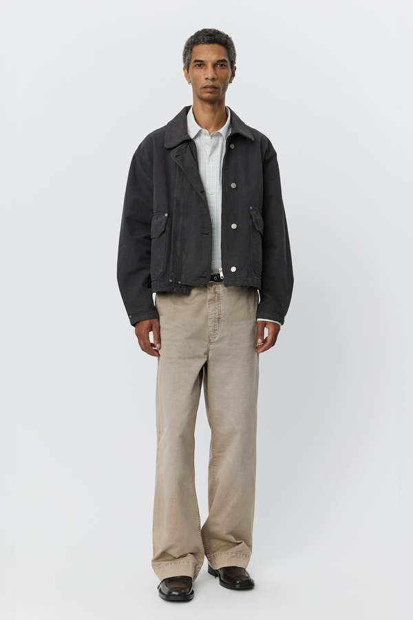 mfpen Courier Jacket Washed Grey Canvas mfpen Courier Jacket Washed Grey Canvas
