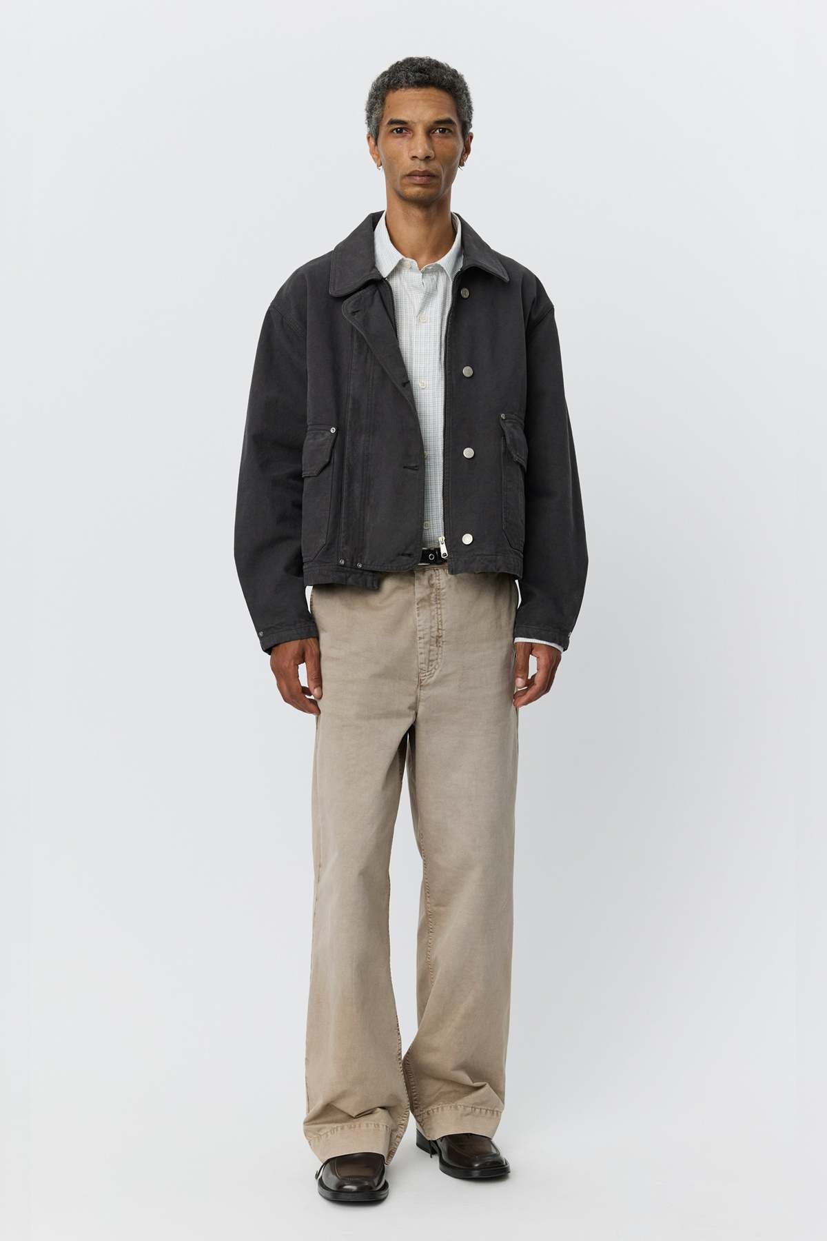 mfpen Courier Jacket Washed Grey Canvas - Image 1 of 7