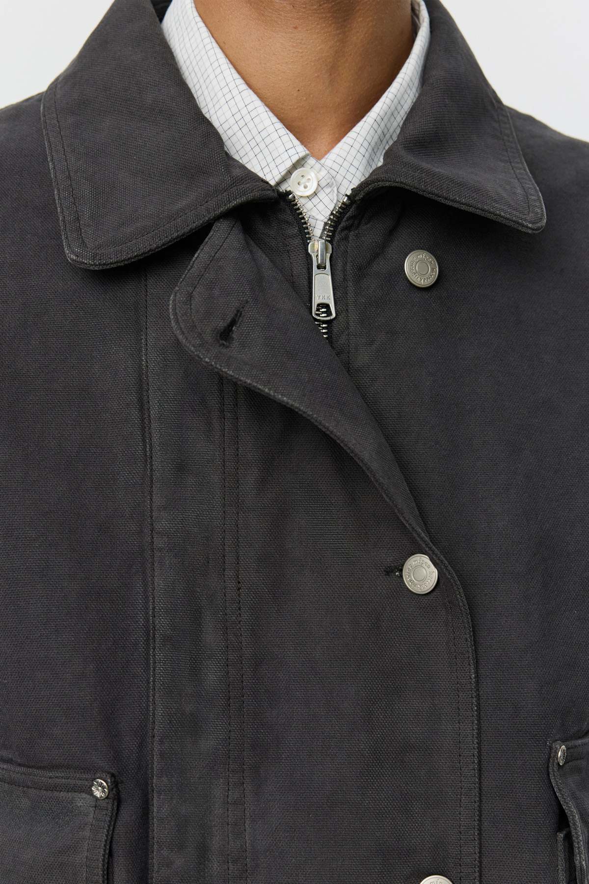 mfpen Courier Jacket Washed Grey Canvas - Image 5 of 7