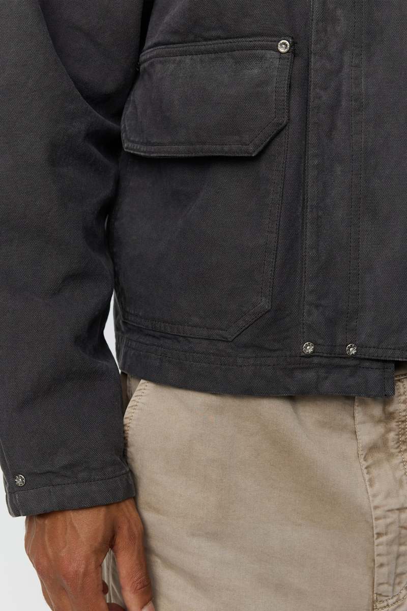 mfpen Courier Jacket Washed Grey Canvas