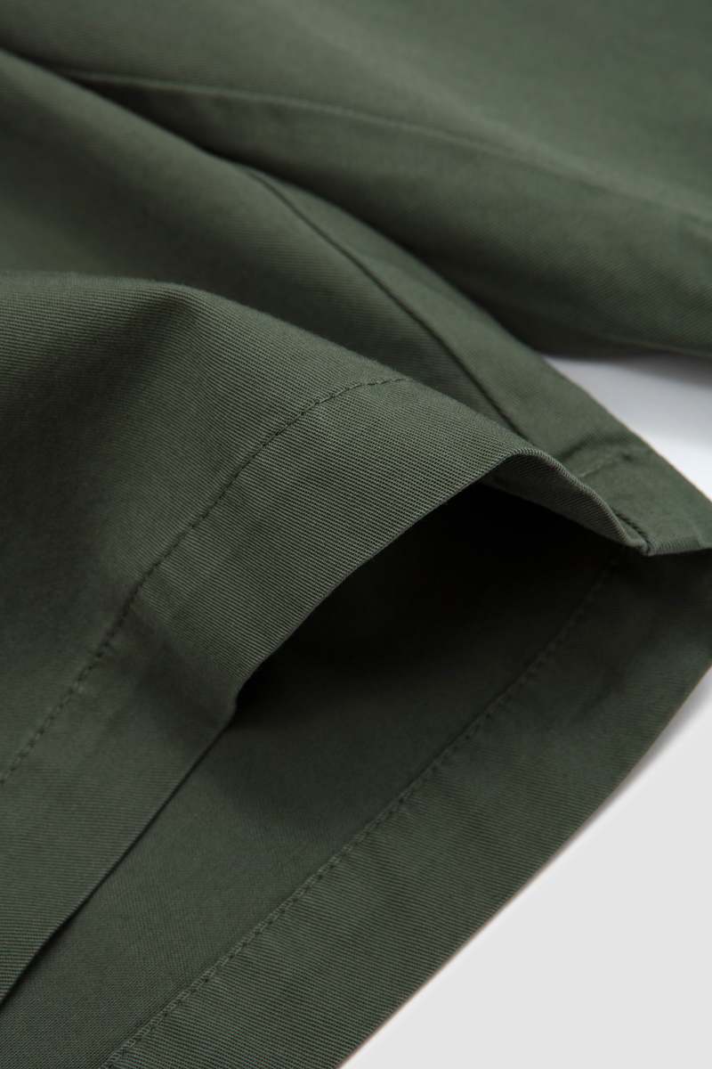 Universal Works Simple Short Kelly Cotton Shorts - Olive