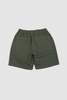 Universal Works Simple Short Kelly Cotton Shorts - Olive - Thumbnail 5