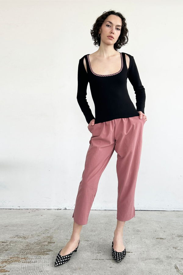 Rightful Owner Ballet Sleeves in Organic Cotton Fleece Top