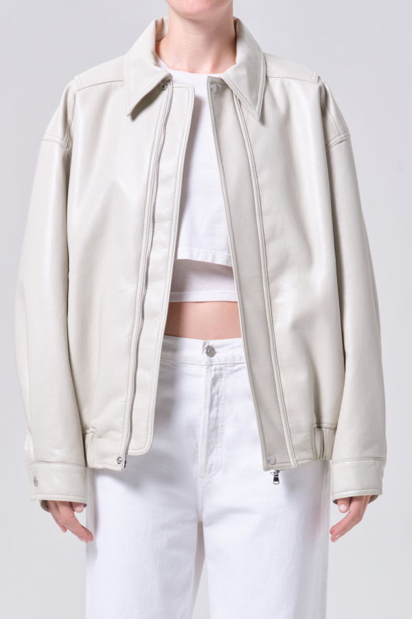 AGOLDE Aston Bomber Jacket - Buff