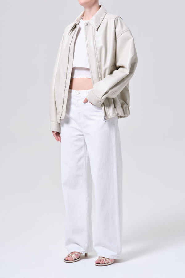 AGOLDE Aston Bomber Jacket - Buff