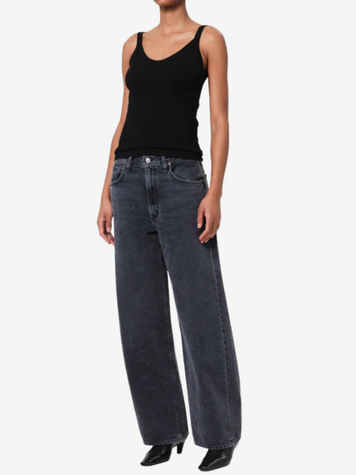 AGOLDE Jordan Tank - Black - Image 2 of 4