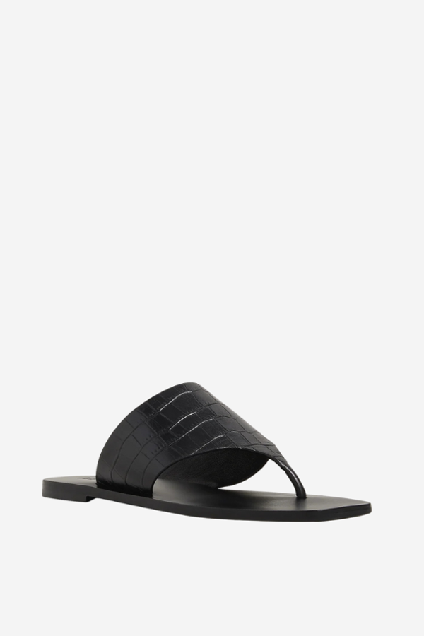 A.Emery Paton Sandal - Black Croc