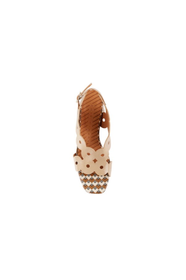 Chie Mihara Ryed Block Heel Shoes - Sucre Sand / Scala Cuero